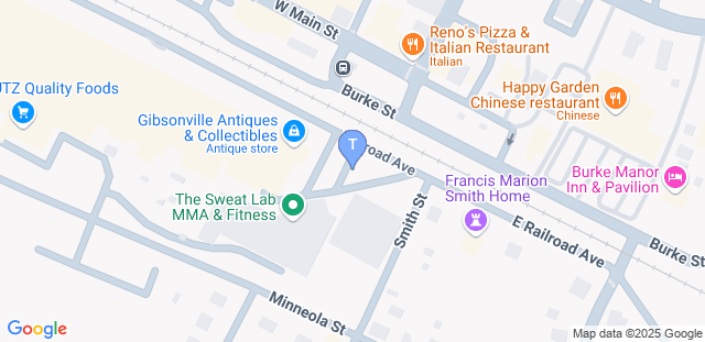 Map to The Sweat Lab MMA & Fitness